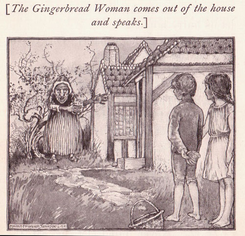 old illustration from Grimm's fairy tales