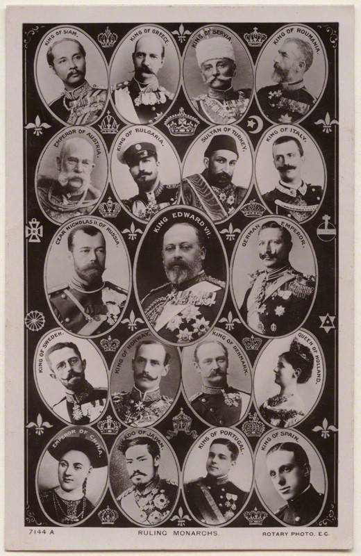 ruling monarchs postcard