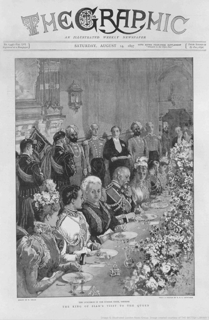 king dines with queen victoria