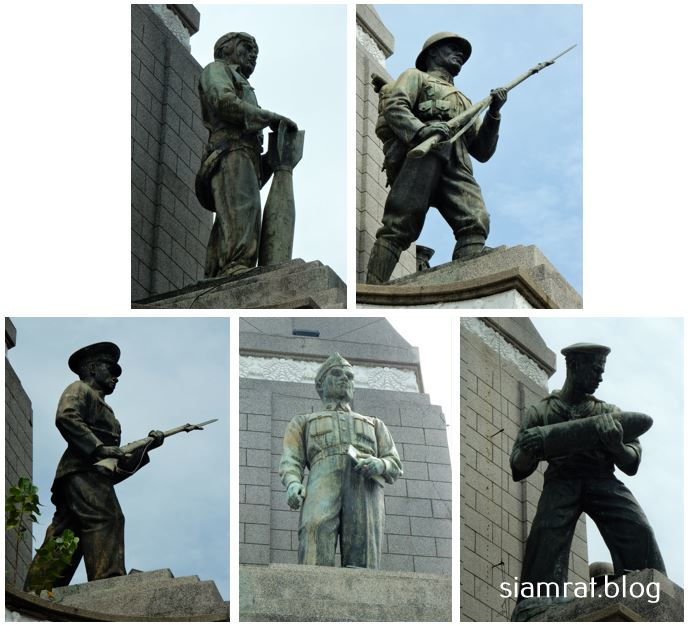 statues of military figures