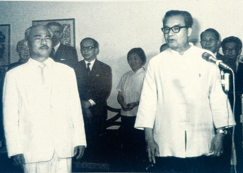 Souphanouvong with Souvanna Phouma